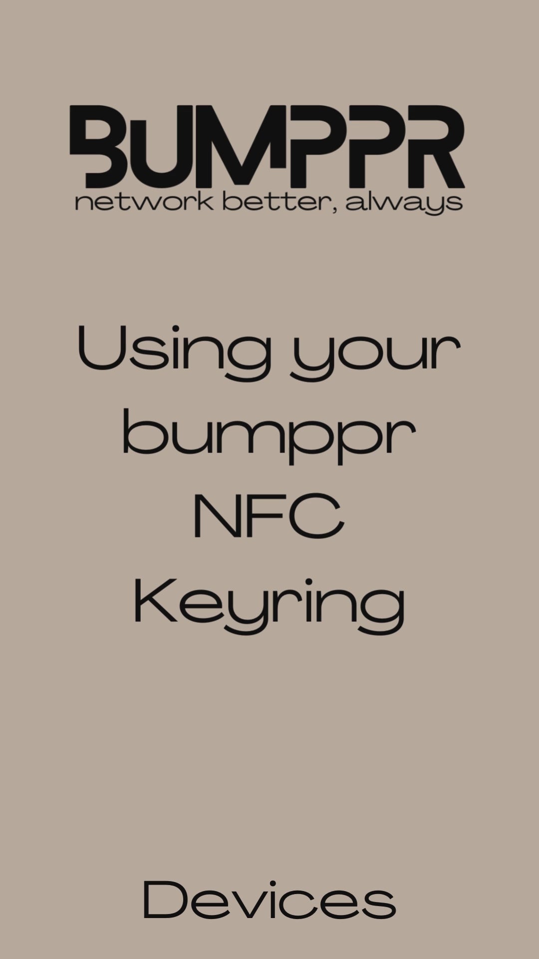 BUMPPR NFC Key Ring