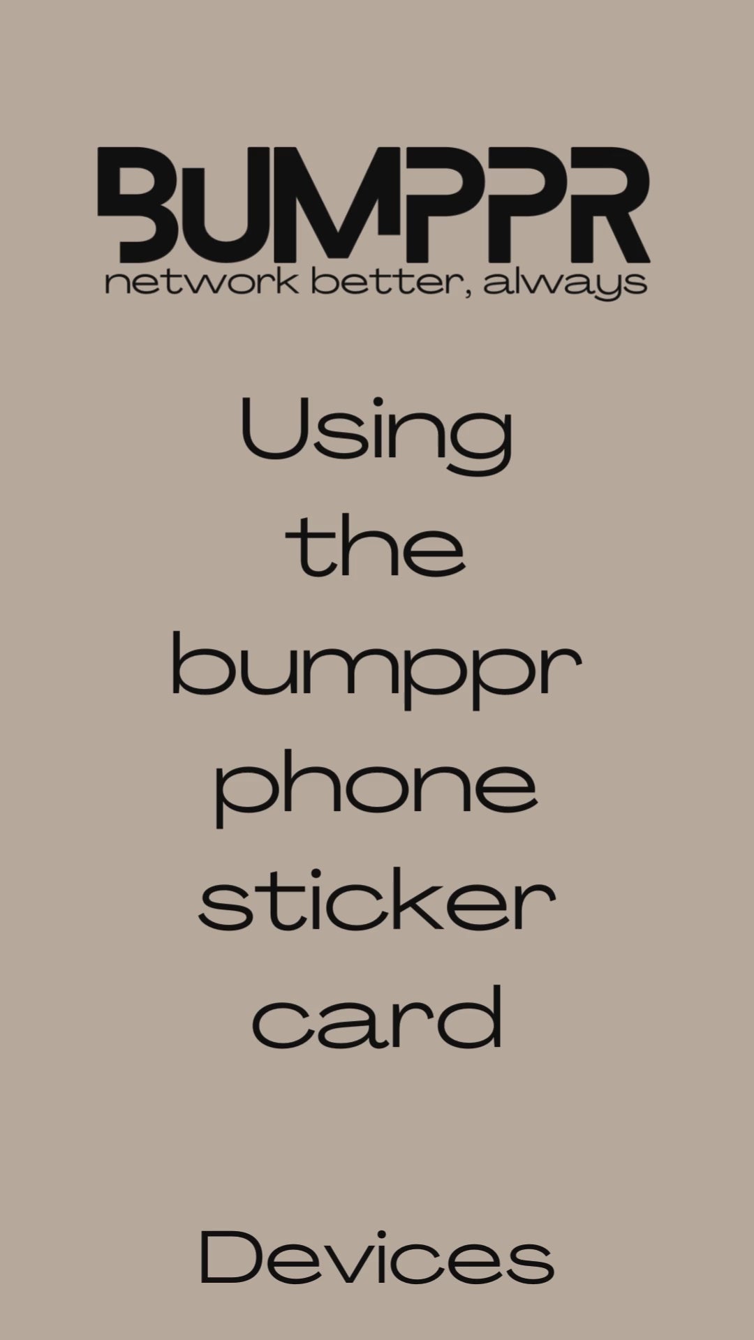 KW bumppr Phone Card